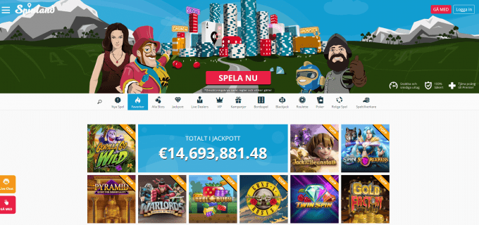 SpinLand - 35 000 kr i bonus + 200 free spins SpinLand - 35 000 kr i bonus + 200 free spins
