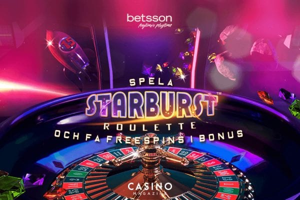 Betssons rouletteerbjudande med upp till 200 free spins i bonus