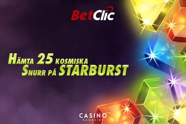 BetClick 25 spins på Starburst