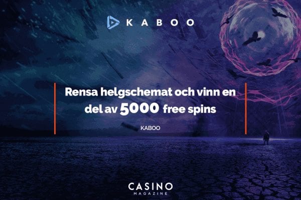 Kaboo casino bjuder in till 5000 free spins