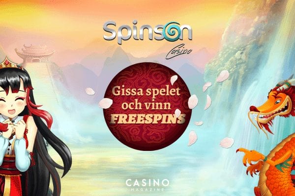Spinson free spins-erbjudande, gissa rätt spel