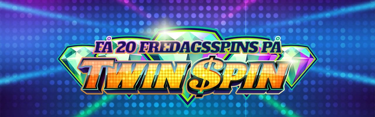 Banner free spins kampanj på Twin Spin