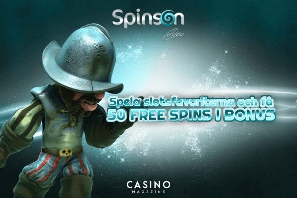 Spela hos Spinson och få 50 free spins i bonus
