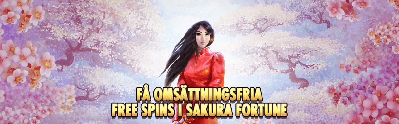 SverigeCasino bjuder in till 80 free spins i Sakura Fortune