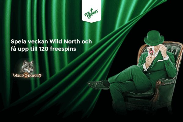 Mr Green kampanj freespins Wild North slot banner