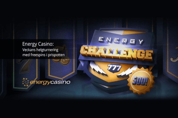 Energy Casino Challenge turnering banner casinomagazine