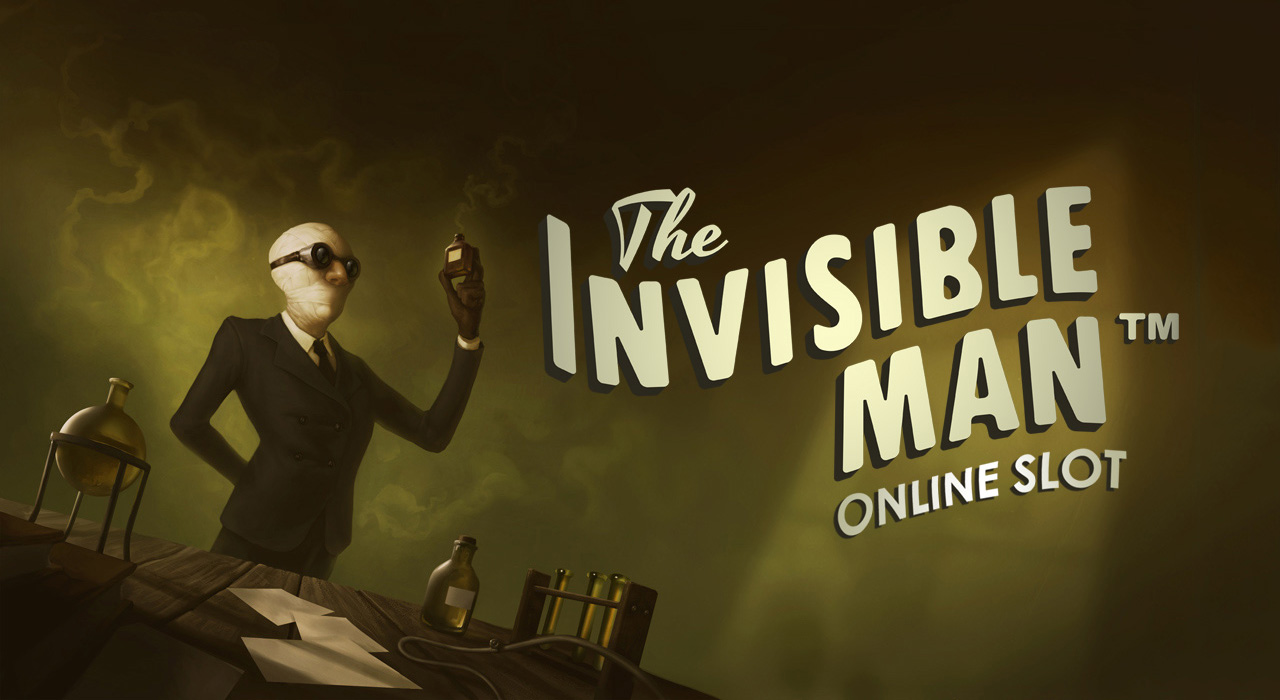 The invisible Man online slot banner